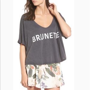 Show Me Your MuMu Charcoal Brunette Tee | Size M
